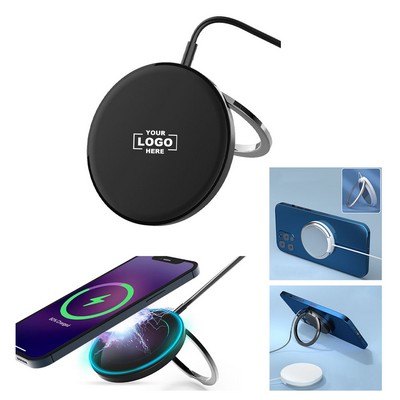 15 Watt Magnetic Wireless Charger w/Stand
