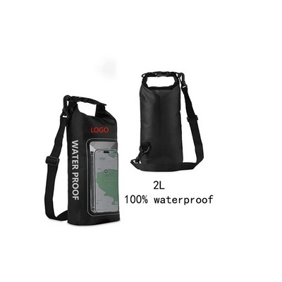Swimming Waterproof Duffel Dry Bag With Phone Pouch