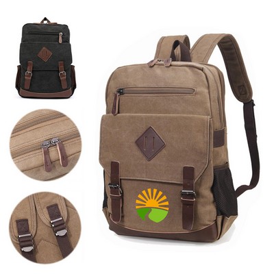 High Capacity Lightweight Canvas Backpack