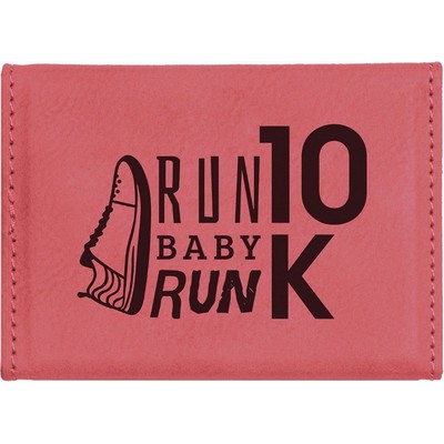 Leatherette Hard Business Card Holder