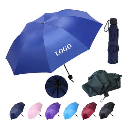 Travel-Ready Folding Umbrella