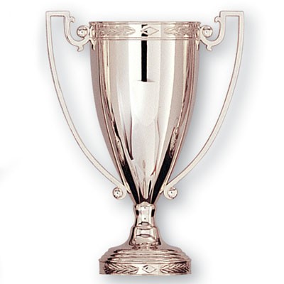 13" Die Cast Silver Cup Trophy with No Lid