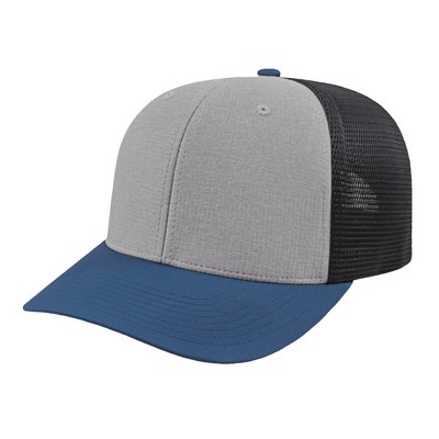 Performance Textured Trucker Mesh Snap Back Cap