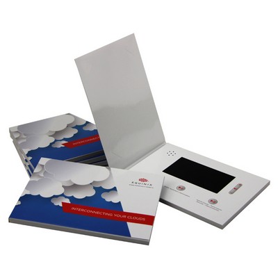 5" LCD A5 Size Bi-fold Video Brochure - 4GB