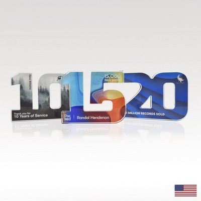 3/4" USA-Made Acrylic Numerals Style 10 – Traditional Series