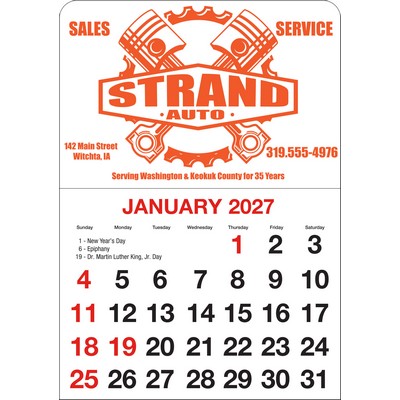 Stick-A-Pad™ Calendar - 1-Color