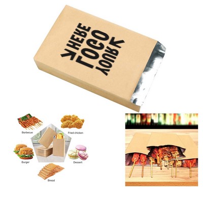 Custom Size Foil Lined Food Bags Bulk - Greaseproof Paper Packaging For Bakery & Takeout