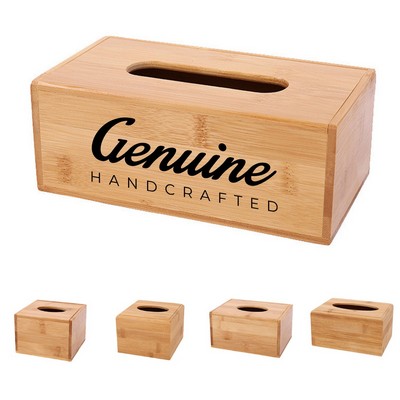 Bamboo Hollow-Carved Tissue Box