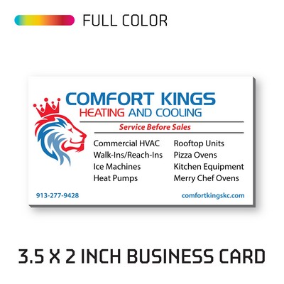 Business Card w/Square Corners