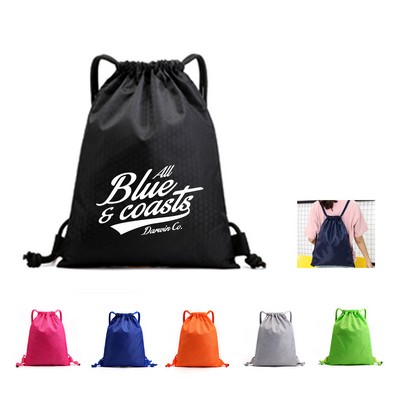 Safety Reflective Drawstring Backpack