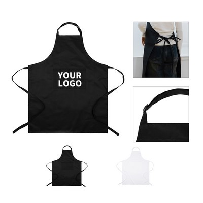 Polyester Apron With Dual Pocket 27.6" x 23.7"