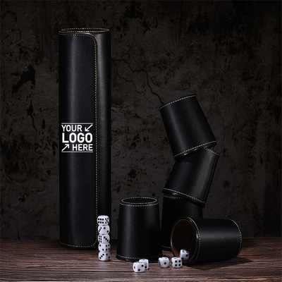 Leather Dice Cup Set