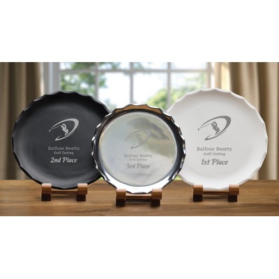 White Dudley Award Plate