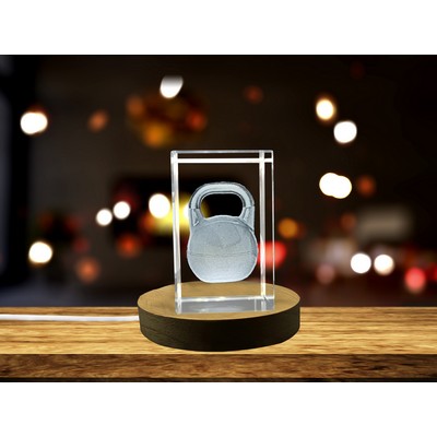 Kettlebell Crystal Sculpture