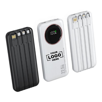 High-Capacity Fast Charge Digital Display Proprietary Mold Power Bank