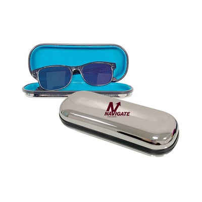Silver Metal Eyeglass Case