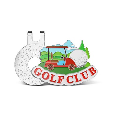 1.5" Soft Enamel Golf Hat Clips