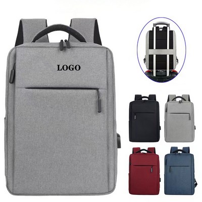Oxford Cloth Laptop Bag with Integrated Charging & Headphone Access