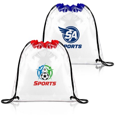 Clear Drawstring Sportpack ( 12" X 12" )