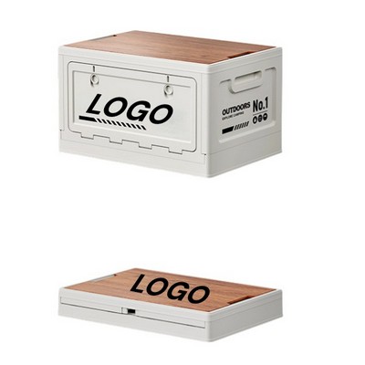 Medium Car Trunk Organizer With Wooden Panels