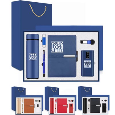 6-in-1 Digital Display Power Bank Business Gift Set