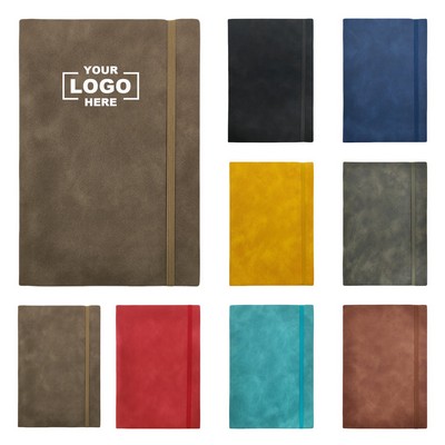 A5 Soft PU Leather Notebook With Strap Closure