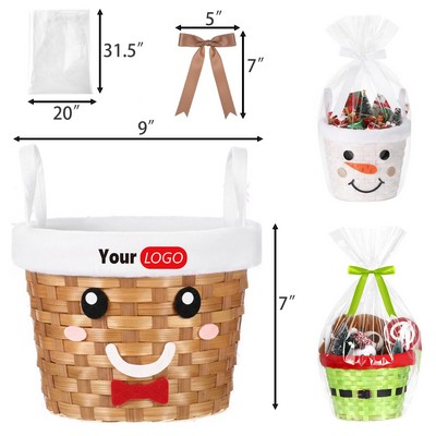 Santa Belt Christmas Gift Basket Set