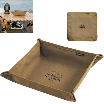 10" Oxford Cloth Outdoor Camping Storage Tray