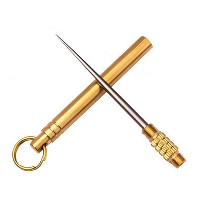 Portable TC4 Titanium Alloy Toothpick, Multi-Functional Fruit Pick & Portable Tooth Cleaning Tool