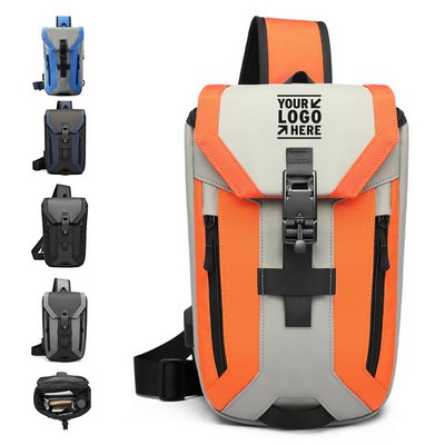 Versatile Water-Resistant Sling Bag with Charging Port