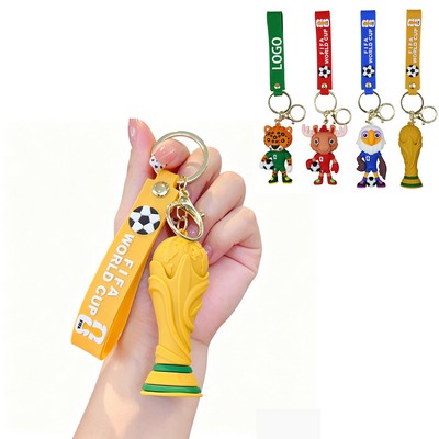 2026 World Cup Mascot Keychain
