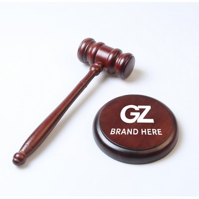 Judge Gavel and Sound Block Set