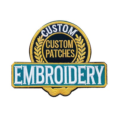 3" Custom Embroidered Patch / 100% Thread Coverage