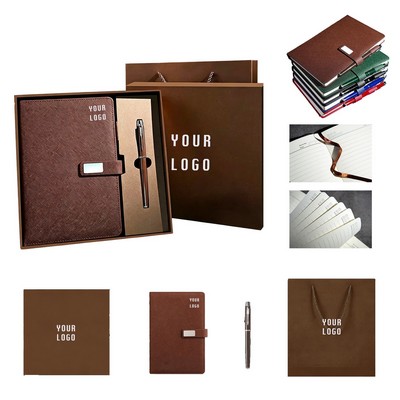 A5 PU Leather Notebook & Executive Pen Gift Set