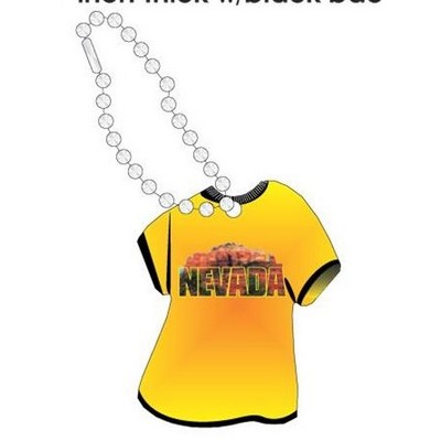 Red Rock Canyon Promotional T-Shirt Key Chain w/ Black Back (4 Square Inch)