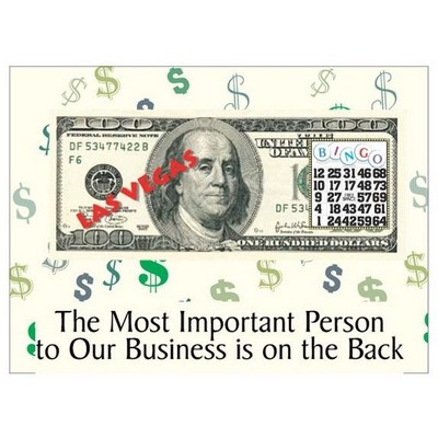 Las Vegas Bingo $100 Bill Photo Hand Mirror (2½"x3½")