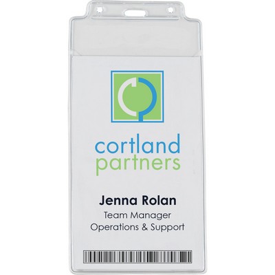 4-1/2" x 8" Vinyl Badge Pouch