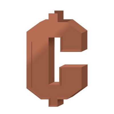 Cent Sign Gift Shop Magnet w/ Full Magnetic Back (2 Square Inch)
