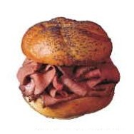 Roast Beef Sandwich Lapel Pin