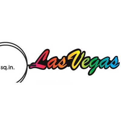 Las Vegas Key Chain w/Clear Mirrored Back (10 Square Inch)
