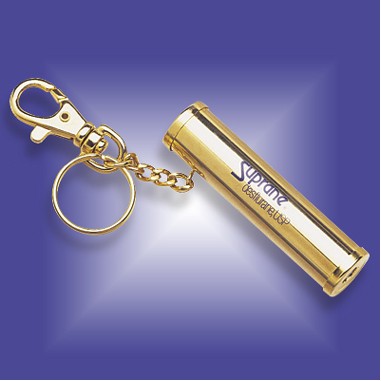 Gold Plated Brass Kaleidoscope Keychain (Screened)