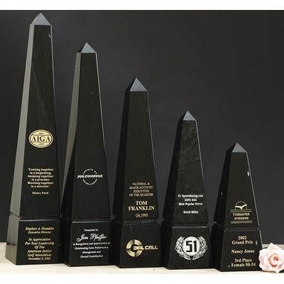 10" Black Marble Obelisk Award