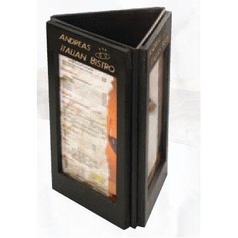 Charleston Triple Wood 3 View Table Tent (5"x7" Insert)