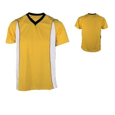 Adult Cool Mesh Soccer Jersey w/ Contrast Front Insert & Piping