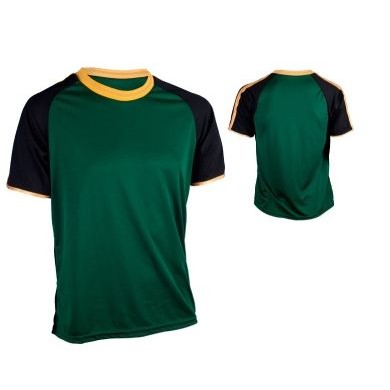 Youth Cool Mesh Soccer Jersey Shirt w/ Contrasting Shoulder & Cuff Trim