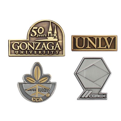 1 1/8" (1.125") Die Struck Antique Lapel Pin