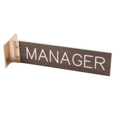 Double-sided Wall Name Plate - 3" x 8" x 1/8"