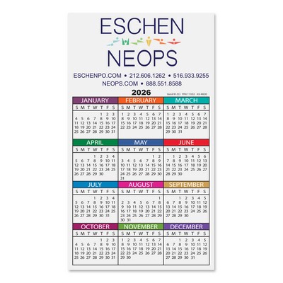 Calendar Card w/Repositionable Strip (4"x7")