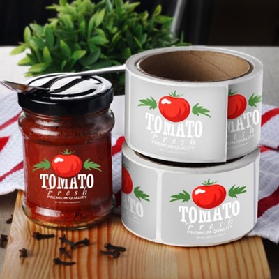 Clear BOPP Roll Label (3.5"x3.5")