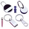 Stock Key Chain w/Circular Black & White Fob